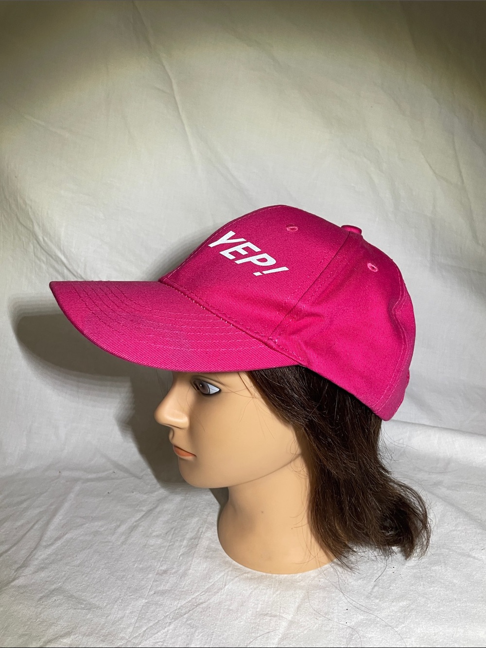 Yep! Women's Hot Pink Baseball Hat